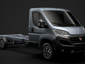 fiat ducato chassis truck single cab 4300wb 2019 Modelo 3D