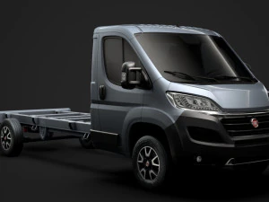 fiat ducato camion telaio cabina singola 4300wb 2019 Modello 3D