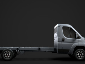 fiat ducato chassis truck single cab 4300wb 2019 Model 3D