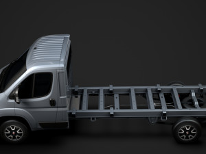 fiat ducato chassis truck single cab 4300wb 2019 Model 3D