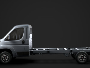 fiat ducato chassis truck single cab 4300wb 2019 Model 3D