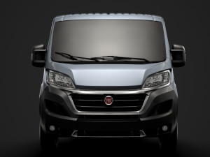 fiat ducato chassis truck single cab 4300wb 2019 Model 3D
