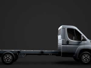 fiat ducato chassis truck single cab 4300wb 2019 Model 3D
