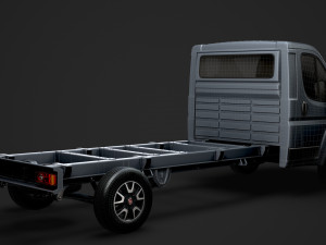 fiat ducato chassis truck single cab 4300wb 2019 Model 3D