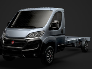 fiat ducato chassis truck single cab 4300wb 2019 Model 3D