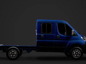fiat ducato chassis truck crew cab 3450 wb 2019 3D Model
