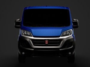 fiat ducato chassis truck crew cab 3450 wb 2019 3D Model
