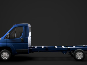 fiat ducato chassis truck single cab 4300wb 2014 3Dモデル