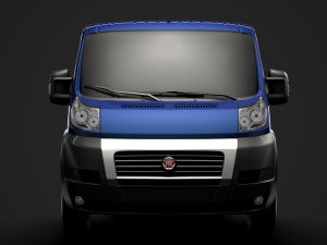 fiat ducato chassis truck single cab 4300wb 2014 3Dモデル