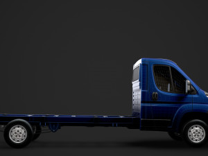 fiat ducato chassis truck single cab 4300wb 2014 3Dモデル