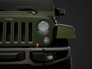 jeep wrangler unlimited 75th anniversary jk 2018 3D Model