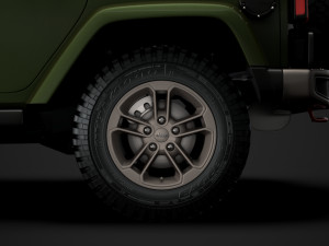 jeep wrangler unlimited 75th anniversary jk 2018 3D Модель