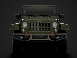 jeep wrangler unlimited 75th anniversary jk 2018 3D Модель