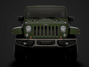 jeep wrangler unlimited 75th anniversary jk 2018 3D Model