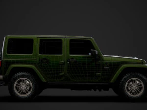 jeep wrangler unlimited 75th anniversary jk 2018 3D Model