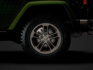 jeep wrangler unlimited 75th anniversary jk 2018 3D Model