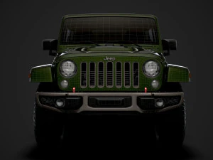 jeep wrangler unlimited 75th anniversary jk 2018 3D Model