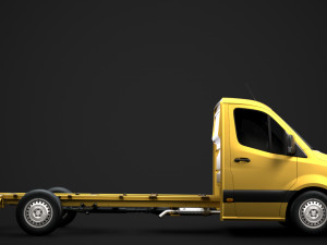 freightliner sprinter chassis single cab l3 rwd 2019 Modelo 3D
