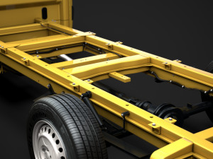 freightliner sprinter chassis single cab l3 rwd 2019 Modelo 3D