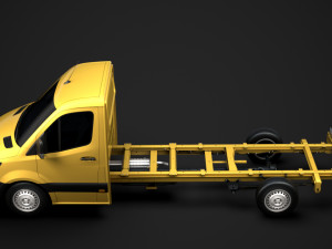 freightliner sprinter chassis single cab l3 rwd 2019 Modelo 3D