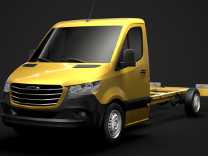freightliner sprinter chassis single cab l3 rwd 2019 Modelo 3D