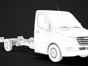 freightliner sprinter chassis single cab l3 rwd 2019 Modelo 3D