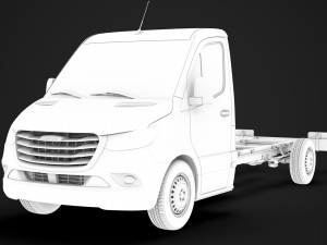 freightliner sprinter chassis single cab l3 rwd 2019 Modelo 3D