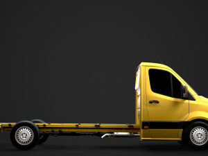 freightliner sprinter chassis single cab l3 rwd 2019 Modelo 3D