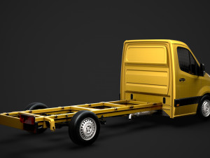 freightliner sprinter chassis single cab l3 rwd 2019 Modelo 3D