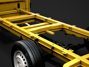 freightliner sprinter chassis single cab l3 rwd 2019 Modelo 3D