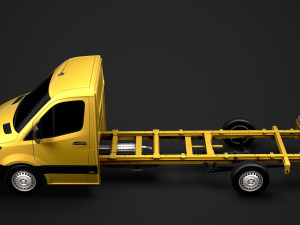 freightliner sprinter chassis single cab l3 rwd 2019 Modelo 3D