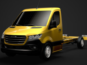 freightliner sprinter chassis single cab l3 rwd 2019 Modelo 3D