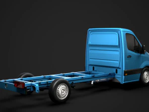 mercedes sprinter chassis single cab l3 rwd 2019 3D Model