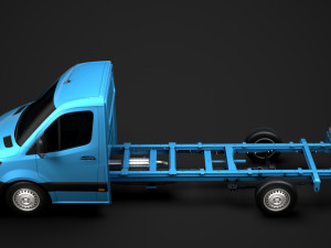 mercedes sprinter chassis single cab l3 rwd 2019 Model 3D