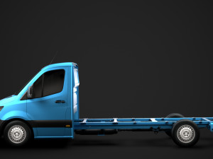 mercedes sprinter chassis single cab l3 rwd 2019 Model 3D