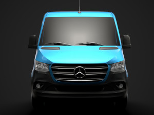 mercedes sprinter chassis single cab l3 rwd 2019 Model 3D