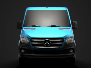 mercedes sprinter chassis single cab l3 rwd 2019 3D Model