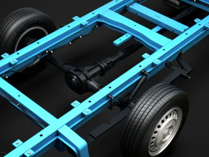 mercedes sprinter chassis single cab l3 rwd 2019 3D Model