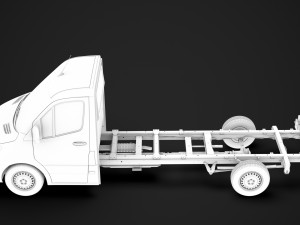 mercedes sprinter chassis single cab l3 rwd 2019 Model 3D