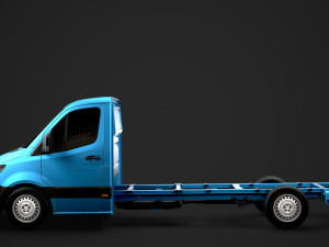 mercedes sprinter chassis single cab l3 rwd 2019 Model 3D