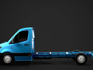 mercedes sprinter chassis single cab l3 rwd 2019 3D Model