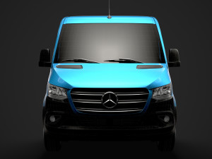 mercedes sprinter chassis single cab l3 rwd 2019 Model 3D