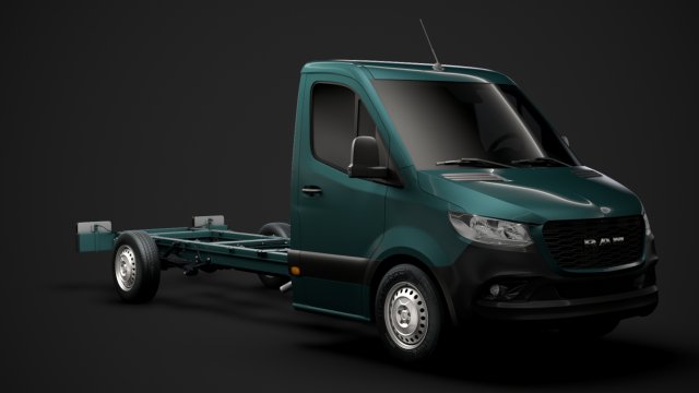 ram sprinter chassis single cab l3 rwd 2019 3D 모델 .c4d .max .obj .3ds .fbx .stl .blend 