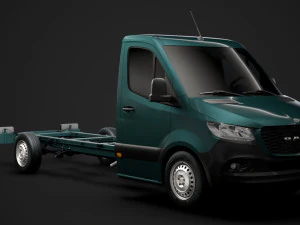 ram sprinter chassis single cab l3 rwd 2019 3D Модель