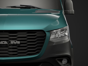 ram sprinter chassis single cab l3 rwd 2019 3D 모델