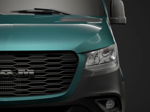 ram sprinter chassis single cab l3 rwd 2019 3D Model