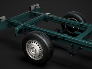ram sprinter chassis single cab l3 rwd 2019 3D 모델