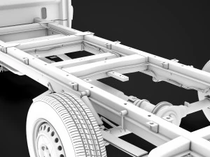 ram sprinter chassis single cab l3 rwd 2019 3D Model