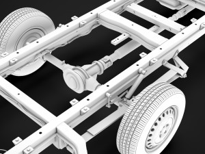 ram sprinter chassis single cab l3 rwd 2019 3D 모델