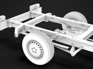 ram sprinter chassis single cab l3 rwd 2019 3D Model